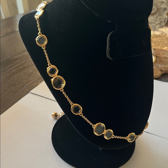 Kate Spade long Goldtone and glass necklace - Picture 3 of 12